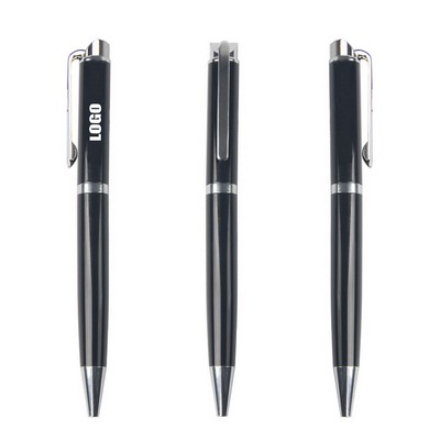 Silve Clip Twisted Metal Pen