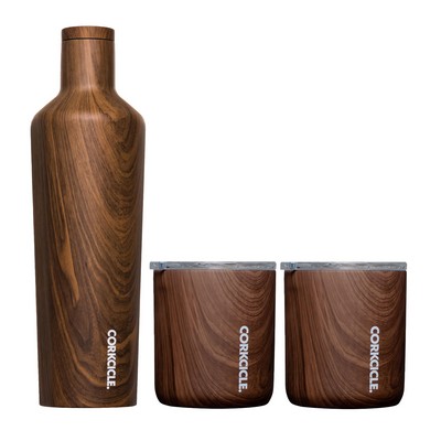 Corkcicle® Brew & Buzz - Walnut Wood