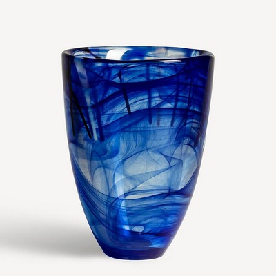 Kosta Boda Contrast Vase Blue