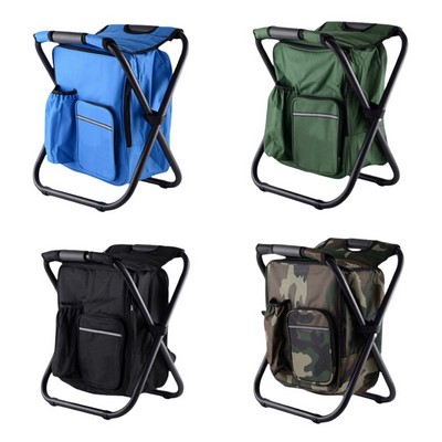 Picnic Cooler Chair Backpack stool collapsible seat