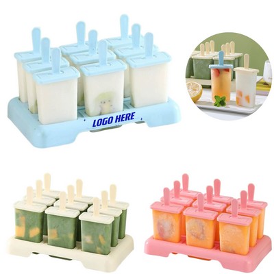 9 Pcs Ice Pop Mold