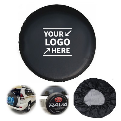 15" PVC Leather Spare Tire Cover For SUV and Truck