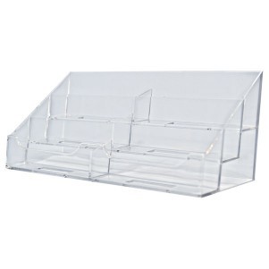 6 Pocket Business Card Holder (3 1/2"x2"x3/4" Inserts)