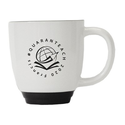 14 Oz. Rim Bistro White Body Mug