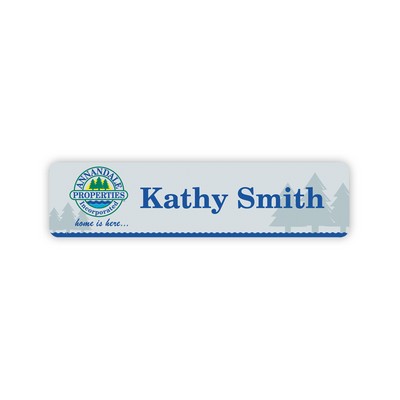 Nameplate w/Rounded Corners (8"x2") Rectangle