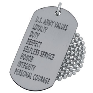 Deep Etched Stainless Steel Dog Tag (4-5 Weeks)