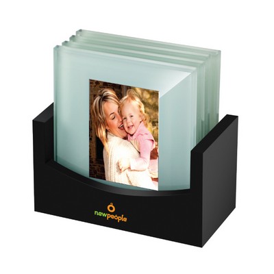 Frosted Photo Coaster Set