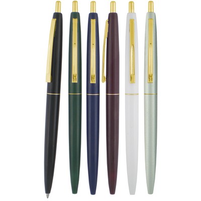 Seville G Retractable Ballpoint click Pen with Gold Trim