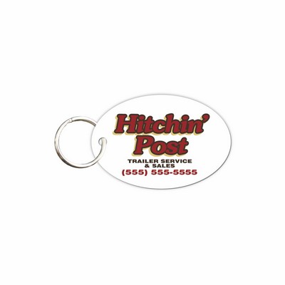 Plastic Key Tags w/Key Ring - 55 Mil (1 11/16"x2½")