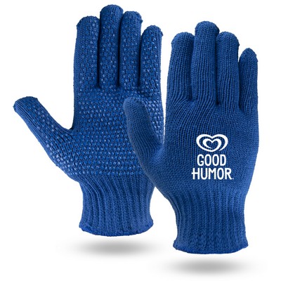 Royal Blue Knit Freezer Gloves