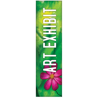 3' x 12' Custom Single Reverse Square Feather Flag