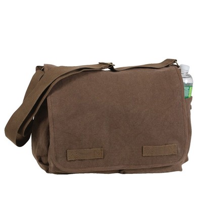 Brown Vintage Classic Messenger Bag