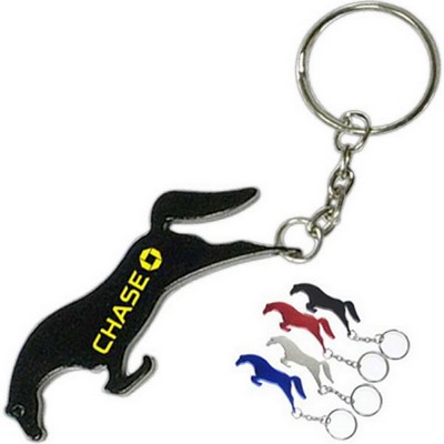 Horse Aluminum Bottle Opener w/Keychain (2 Week Production)