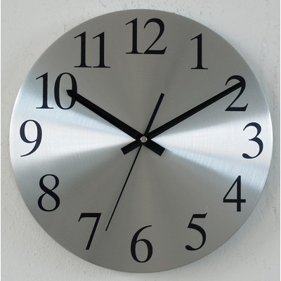 12" Metal Deluxe Wall Clock