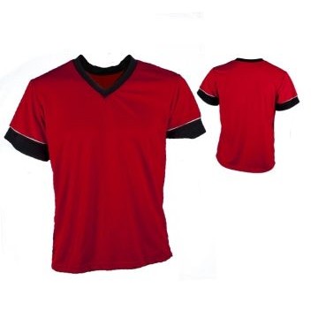 Youth Cool Mesh Soccer Jersey Shirt w/ V Neck Self Trim