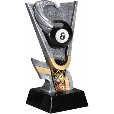 9" Billiards Motion Xtreme Resin Trophy