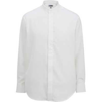 Men's Banded Collar Batiste Shirt