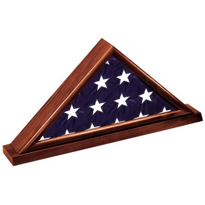 Dark Cherry Flag Display Case