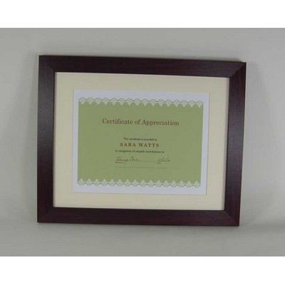 Mahogany Wood Core Certificate Frame - 11x14