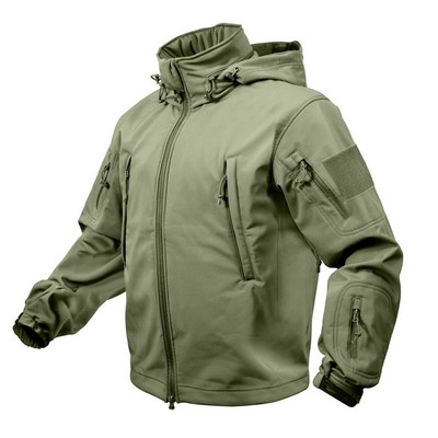 Olive Drab Special Ops Tactical Soft Shell Jacket (5XL)