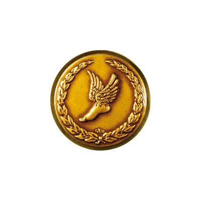 Club Lorente Round 1" Lapel Pin- Track Winged Foot