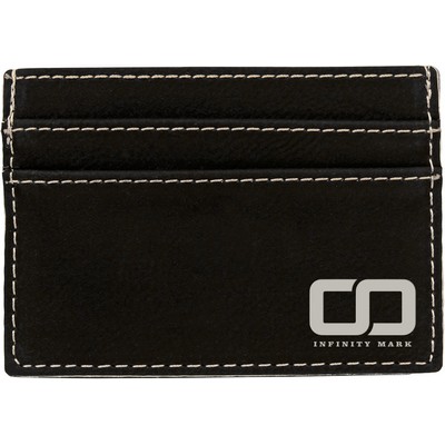 Leatherette Money Clip - Black