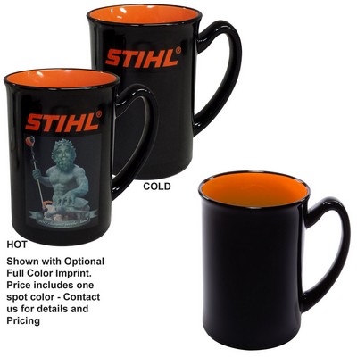 16 Oz. Vanish Ink Two Tone Marco Mug - Screen Printed