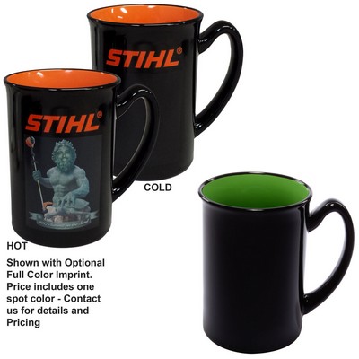 16 Oz. Vanish Ink Two Tone Marco Mug - Screen Printed