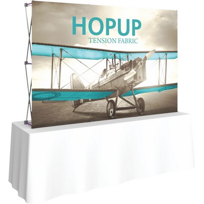 Hopup™ 8ft Straight Tabletop Display & Front Graphic