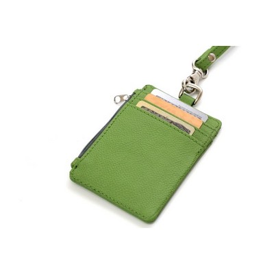 Ashlin® Designer Kelly Green Aulora Vegan Zippered Case w/Lanyard