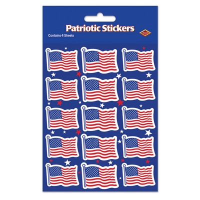 Plus Pak U.S. Flag Stickers