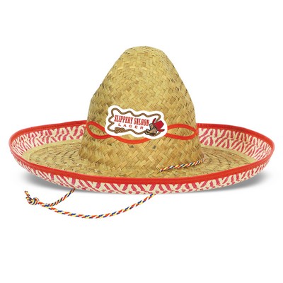 Sombrero w/ Custom Faux Leather Paper Icon