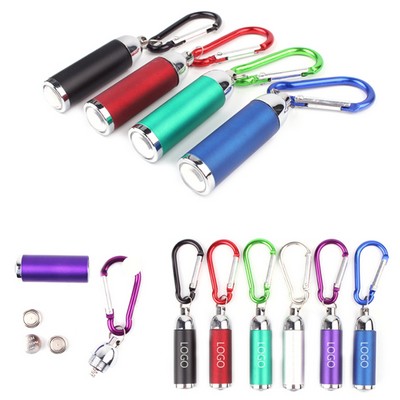 Aluminum LED Flashlight With Carabiner