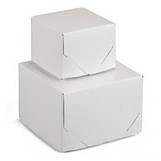 White 2 Piece Lock Corner Box (20"x16"x2 1/2)