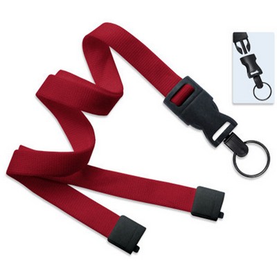 5/8" Lanyard w/ Breakaway and detach Split Ring