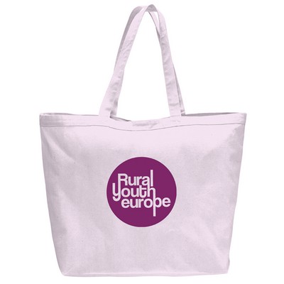 Canvas Big Tote Light Pink --1-Color Imprint