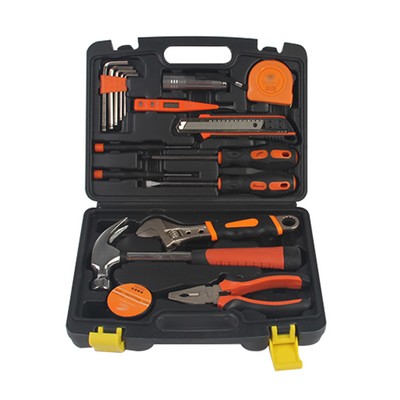 18 pcs Mixed Tool Set with Plastic Toolbox Storage