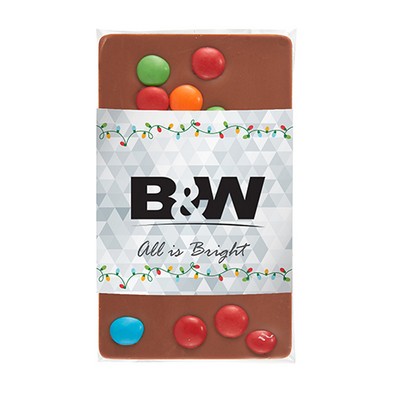 1 Oz. Contemporary Belgian Chocolate Bar w/ M&M's®