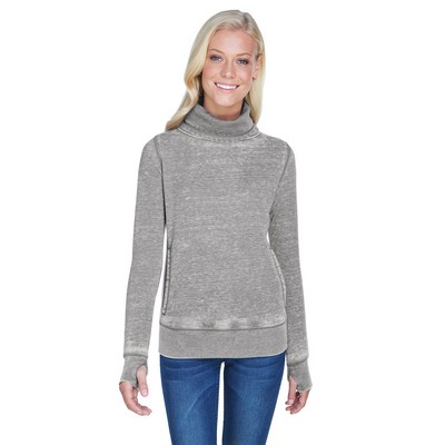 J AMERICA Ladies' Zen Fleece Cowl Neck