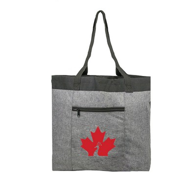 Stylish Heather Grey Open Tote