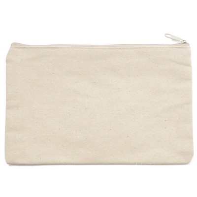 Cotton Canvas Zipper Pouch