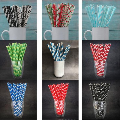 Drinking Eco-Friendly Biodegradable Paper Straws