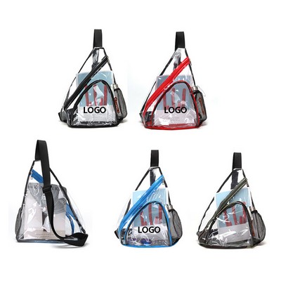 Triangle Transparent Sling Bag