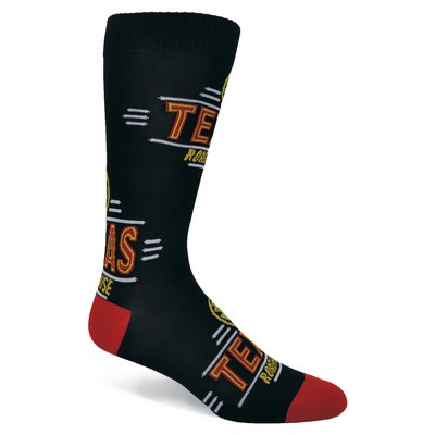 Import Polyester Dress Sock w/Knit-In Logo