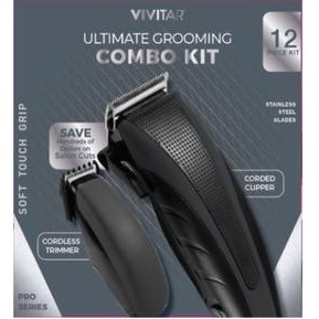 Vivitar® Black Ultimate Grooming 12-Pc Combo Kit