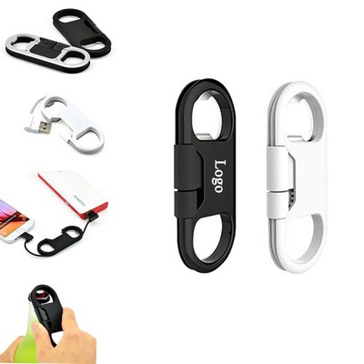 USB Charging Cable w/Bottle Opener