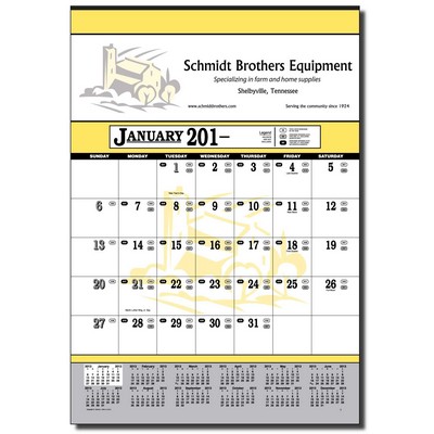 Contractor's 13-Sheet Calendar-13"x19" (Thru 4/30)