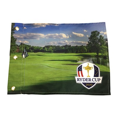 Sublimated Pin Flag with Grommets