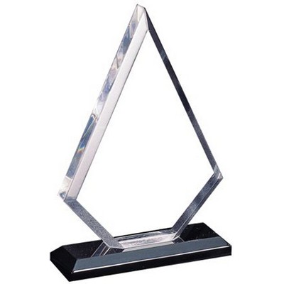 Desktop Triangle Award, Clear, Small (4-1/2"x6-3/4")