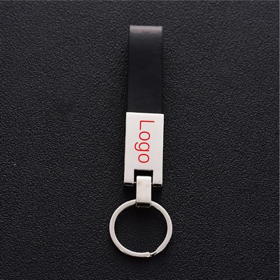 PU Leather Metal Key Tag